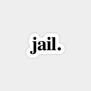 jail times new roman Sticker